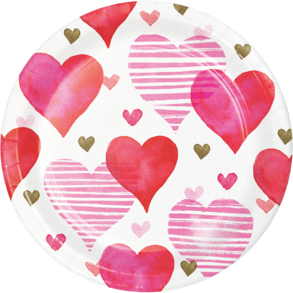 paper plates for valentines day